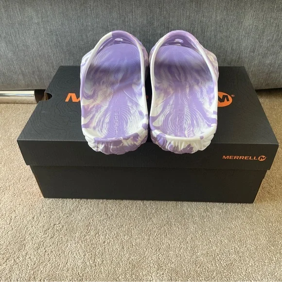 Merrell Hydro Moc Sliders Size UK 12 Lilac Slippers Sandals - Picture 5 of 8